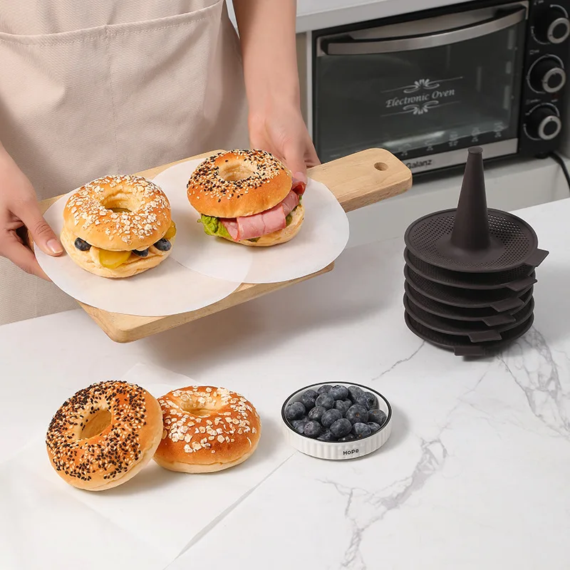 6Pcs Bagel Tools Silicone Mold – Donut Mold Silicone recenzja i cena