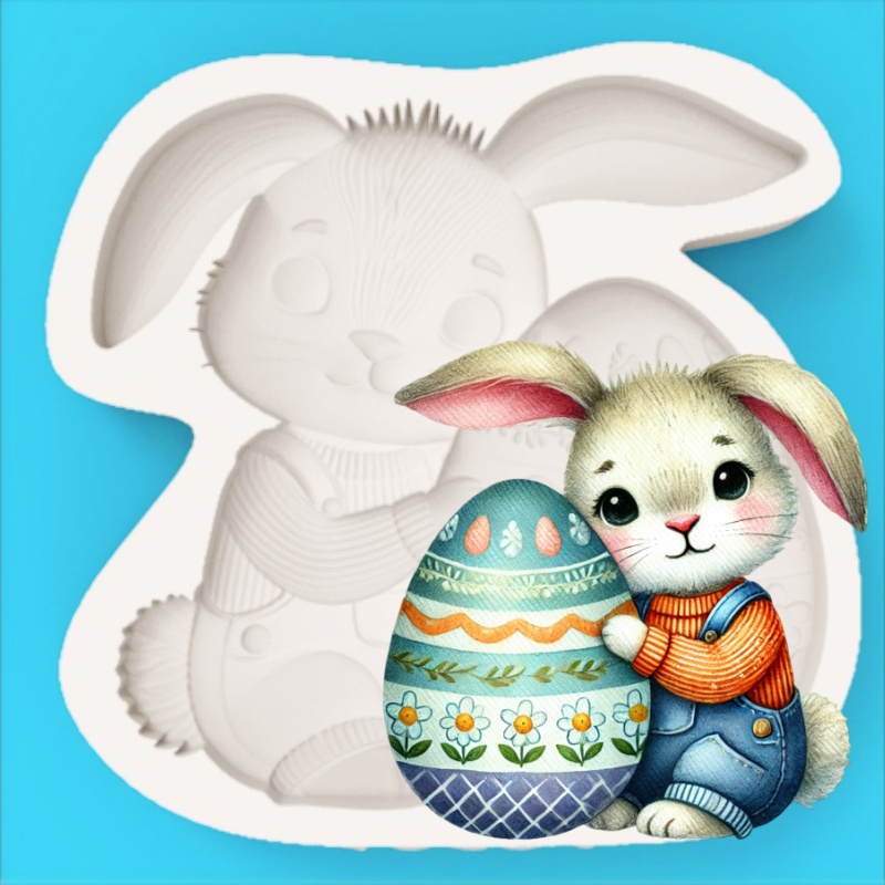 Easter Egg-Holding Bunny Silic – Bunny Cake Mold recenzja i cena