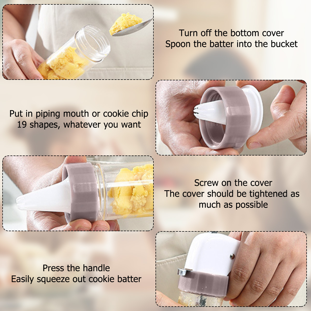 Cookie Press Set Cookie Press  – Churros Maker Gun recenzja i cena