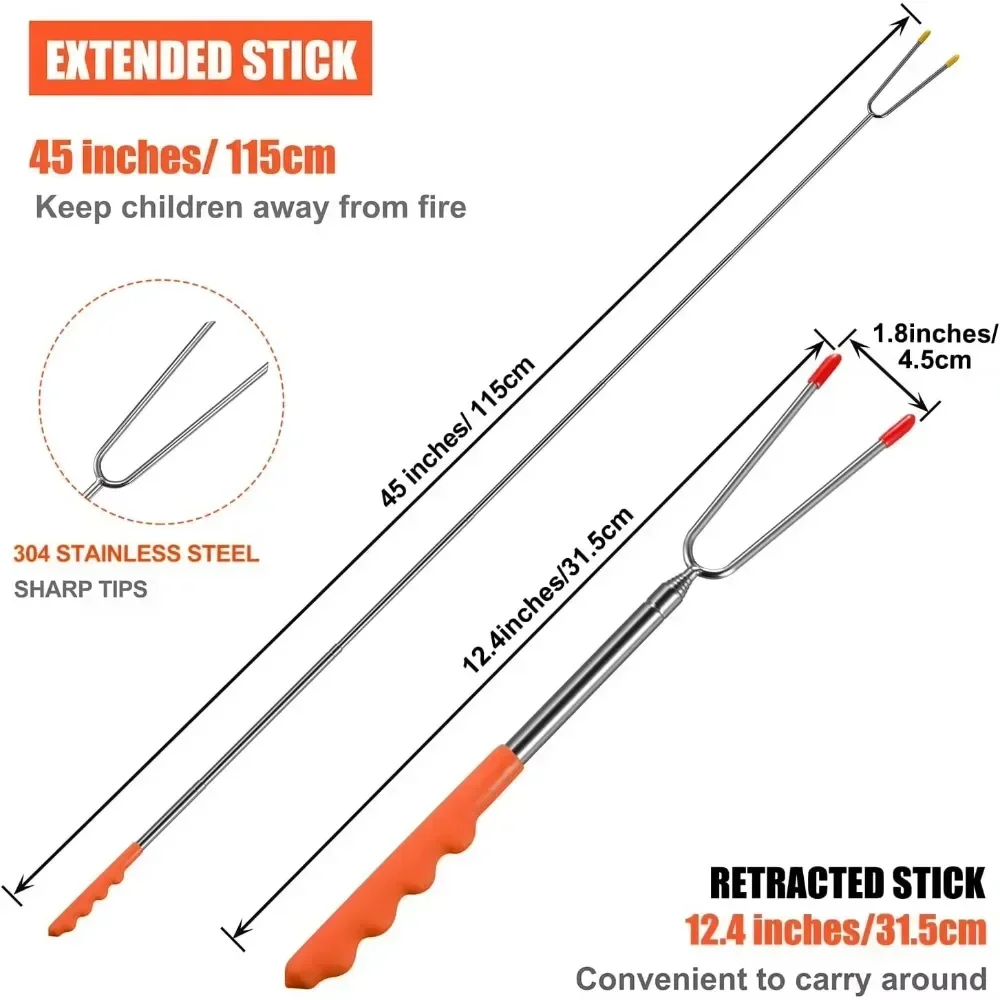 New BBQ Forks Telescopic  Barb – Corn Dog Stick recenzja i cena