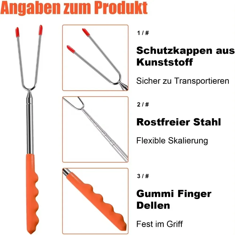 New BBQ Forks Telescopic  Barb – Corn Dog Stick recenzja i cena